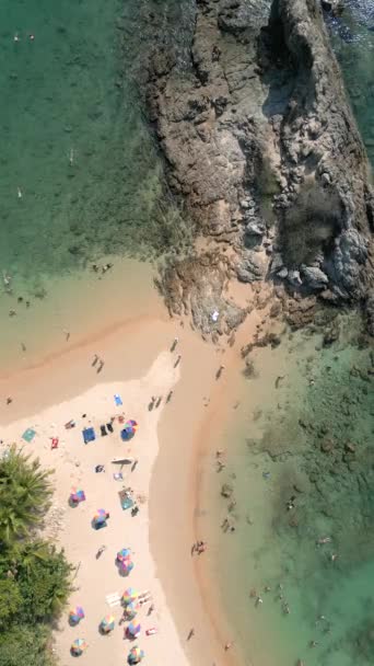 Vedere Top Plajei Turistice Insula Phuket Din Thailanda — Videoclip de stoc