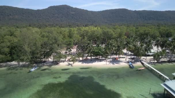 Vista Aérea Playa Tropical Isla Phu Quoc Vietnam — Vídeos de Stock