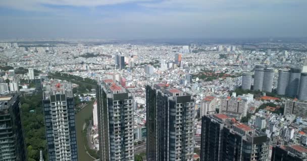 Immeubles Grande Hauteur Dans Centre Ville Chi Minh Ville Vietnam — Video