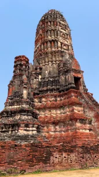 Historiska Staden Ayutthaya Thailand — Stockvideo
