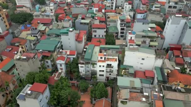 Luftaufnahme Städtischer Gebäude Hanoi Vietnam — Stockvideo