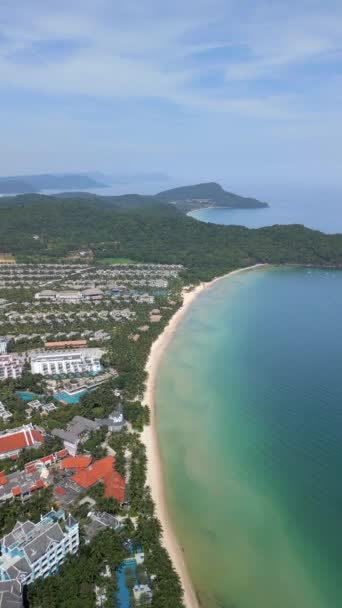 Pobřeží Turistických Středisek Tropickém Ostrově Phu Quoc Vietnamu — Stock video