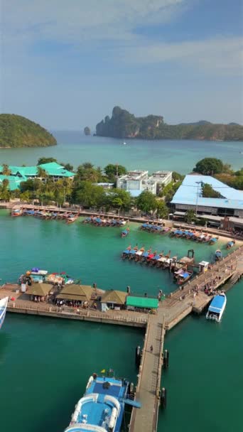 泰国泰山西码头海景图 — 图库视频影像
