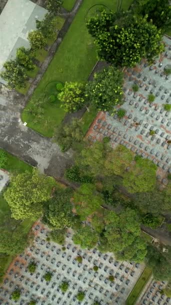 Pohled Válečný Hřbitov Chi Vietnam — Stock video