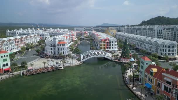 Phu Quoc Adası Vietnam Daki Büyük Dünya Nın Havadan Görünüşü — Stok video