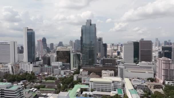 Вид Воздуха Центр Бангкока Таиланд — стоковое видео