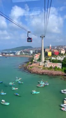 Teleferikten Vietnam 'daki Phu Quoc Adası' na.