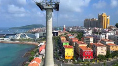 Teleferikten Vietnam 'daki Phu Quoc Adası' na.