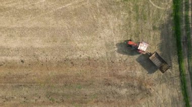 Tır gübreleme tarlasının en üst görüntüsü