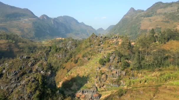 Paysage Montagneux Conte Fées Nord Vietnam — Video