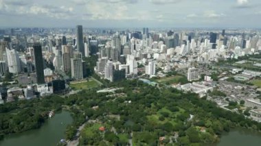 Bangkok şehir manzarası, Tayland Hava görünümünü