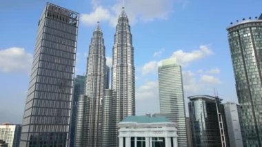 Kuala Lumpur, Malezya şehir merkezinin hava manzarası