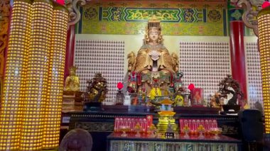 Mazu Çin tanrıçası heykeli Thean Hou Tapınağı, Kuala Lumpur, Malezya