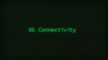 Retro Computer Coding Text Animation Typing 404 Not Found, CRT Monitor Style
