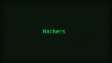 Retro Computer Coding Text Animation Typing Eritrea, CRT Monitor Style