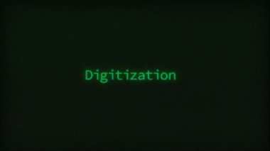 Retro Computer Coding Text Animation Typing Detroit, CRT Monitor Style