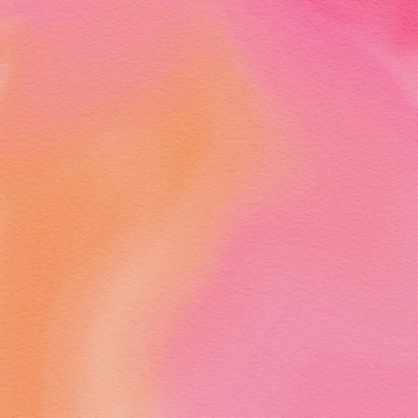 Absztrakt Nyári Akvarell Háttér Illusztráció Tapéta Textúra Narancs Rózsaszín — Stock Fotó