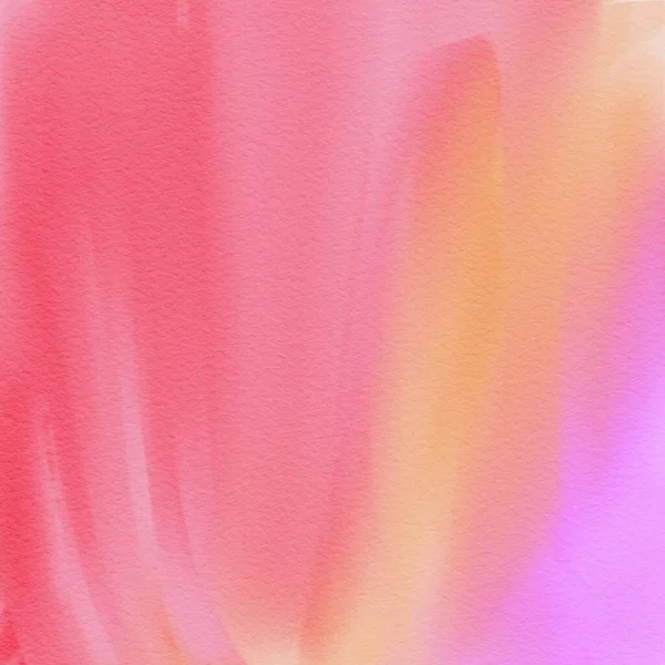 Sammanfattning Sommar Akvarell Bakgrund Illustration Bakgrund Textur Orange Rosa — Stockfoto
