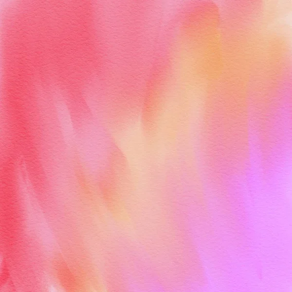 Abstracto Verano Acuarela Fondo Ilustración Papel Pintado Textura Naranja Rosa — Foto de Stock