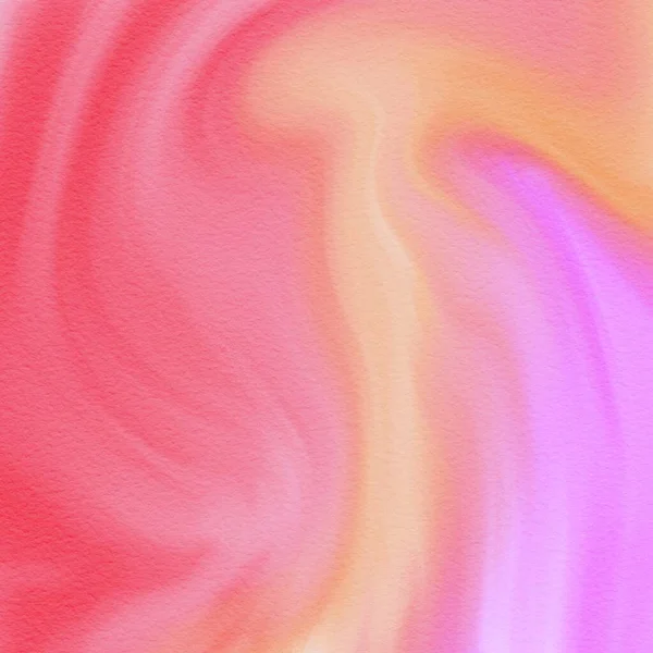 夏季水彩画 9背景图壁纸纹理橙色粉红 — 图库照片