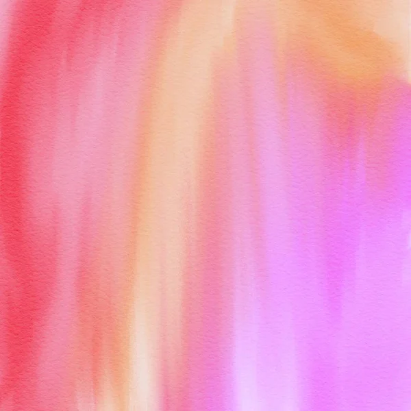 夏季水彩画15 3背景说明壁纸纹理橙色粉红 — 图库照片
