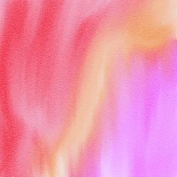 夏季水彩画15 9背景图壁纸纹理橙色粉红 — 图库照片