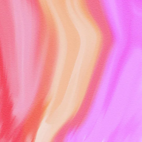 夏季水彩画17 9背景说明壁纸纹理橙色粉红 — 图库照片