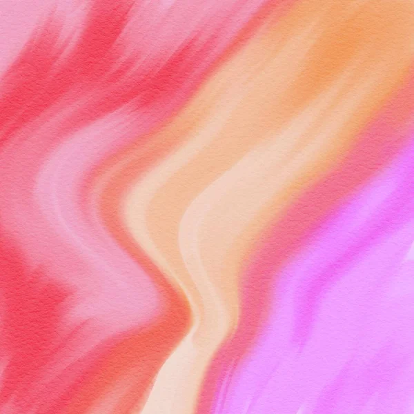Аннотация Summer Watercolor Фон Иллюстрация Обои Текстура Оранжевый Розовый — стоковое фото