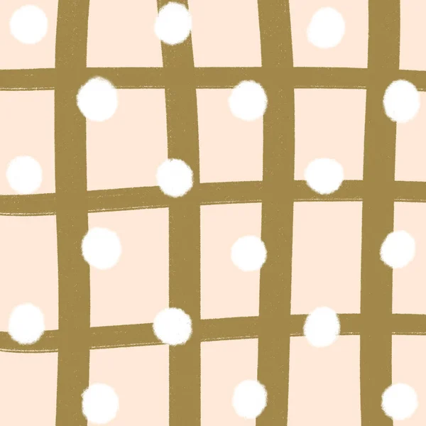 Crème Grid Dot Set1 Kerst Achtergrond Behang Textuur — Stockfoto
