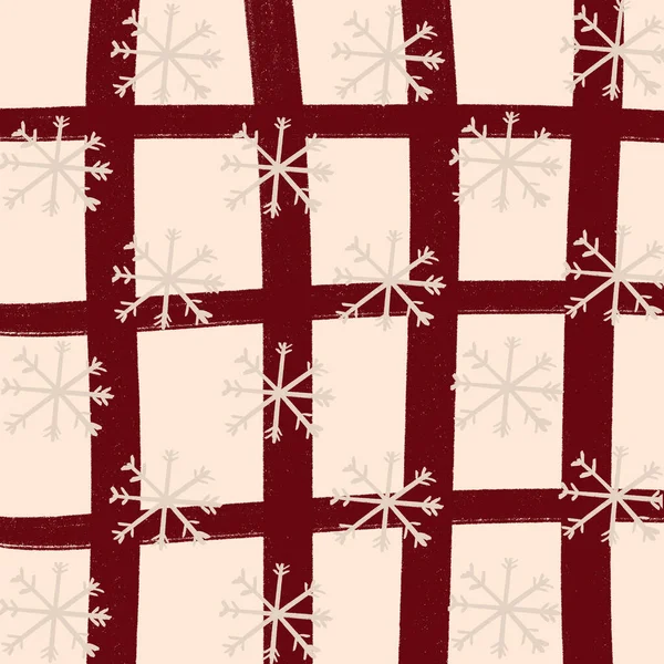 Cream Grid Snow Christmas Background Wallpaper Texture — Stock Photo, Image