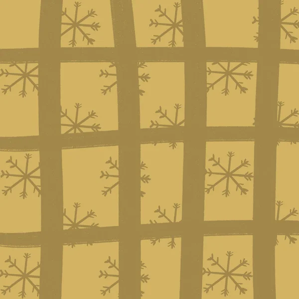 Золота Сітка Сніг Різдвяні Фонові Шпалери Текстура — стокове фото