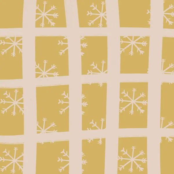 Золота Сітка Сніг Різдвяний Фон Текстури Шпалер — стокове фото