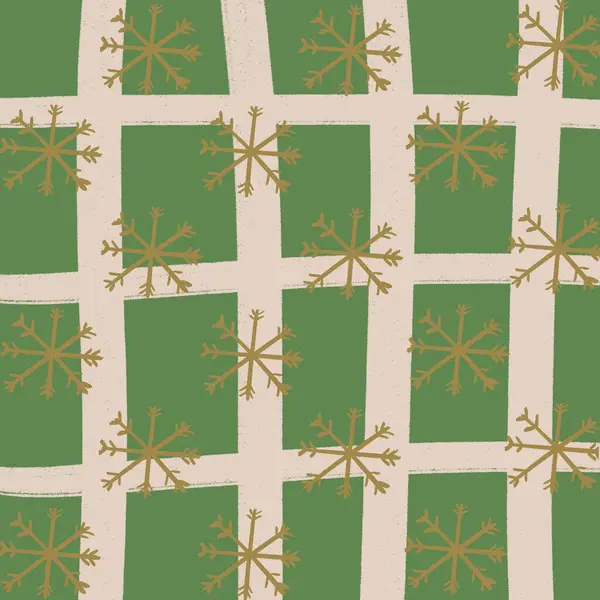 Verde Rejilla Nieve Fondo Navidad Fondo Pantalla Textura —  Fotos de Stock