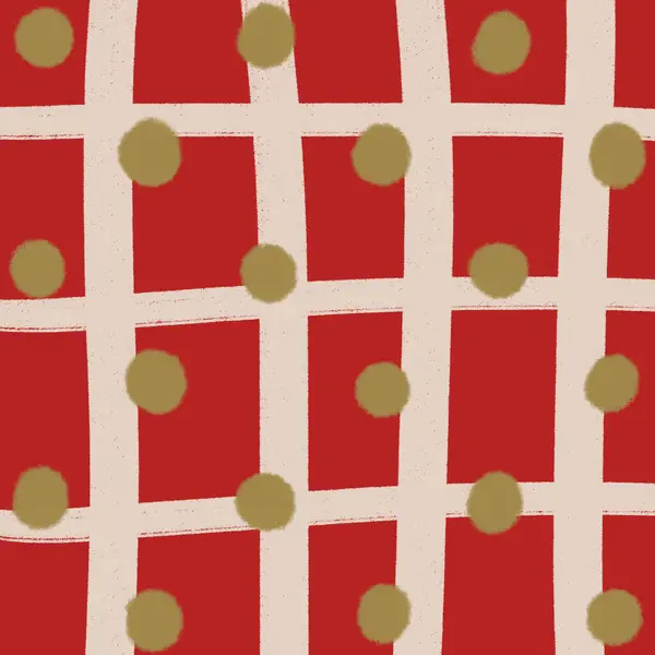 Набір Крапок Червоної Сітки Різдвяні Фонові Шпалери Текстури — стокове фото