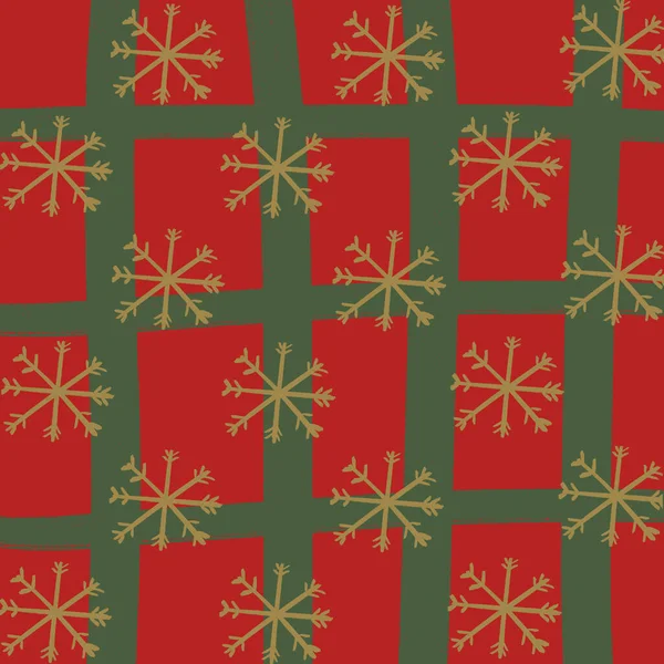 Rojo Rejilla Nieve Fondo Navidad Fondo Pantalla Textura —  Fotos de Stock