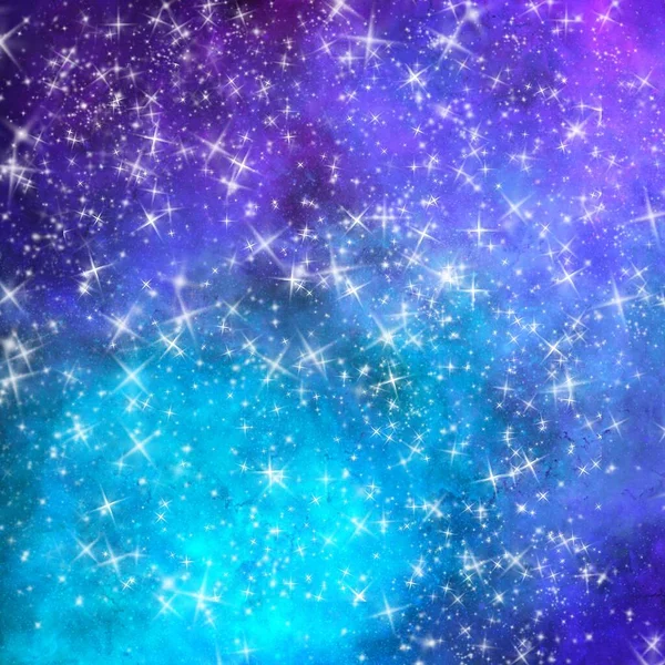 銀河宇宙星雲背景イラスト壁紙テクスチャ1 4つ星 — ストック写真
