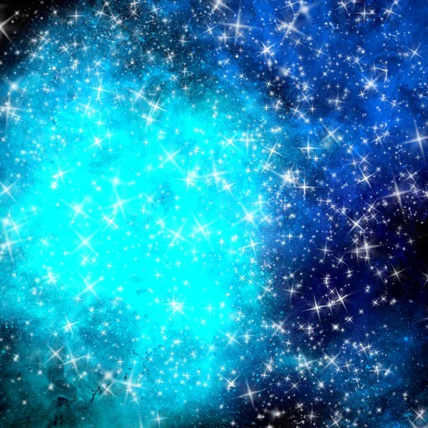 銀河宇宙星雲背景イラスト壁紙テクスチャ2 4つ星 — ストック写真