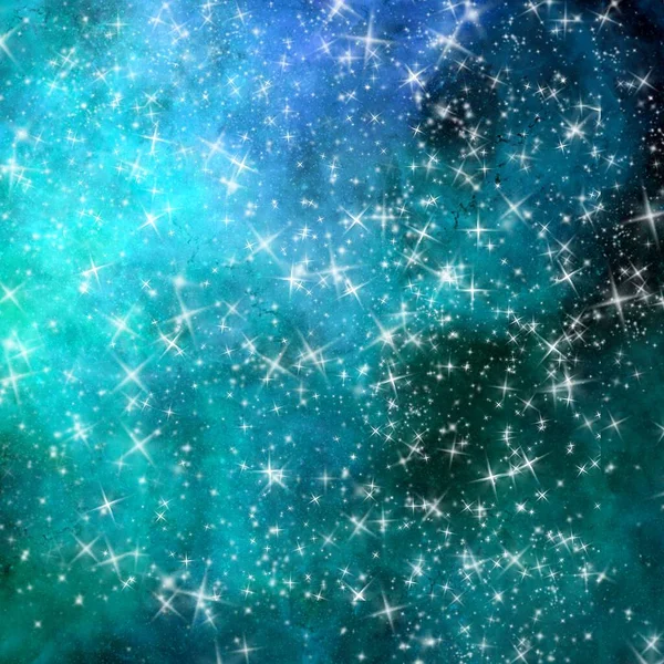 銀河宇宙星雲背景イラスト壁紙テクスチャ4つ星 — ストック写真