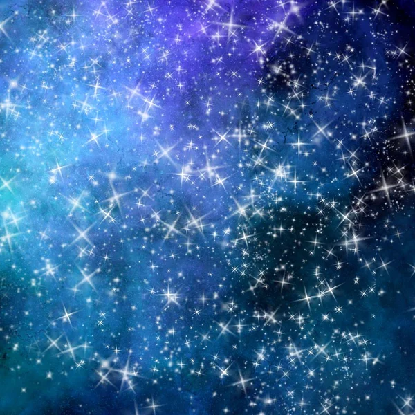 Galaxie Weltraumnebel Hintergrundillustration Tapete Textur Sterne — Stockfoto