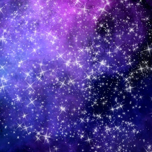 Galaxy Space Nebula Illustration Fond Fond Écran Texture Étoiles — Photo