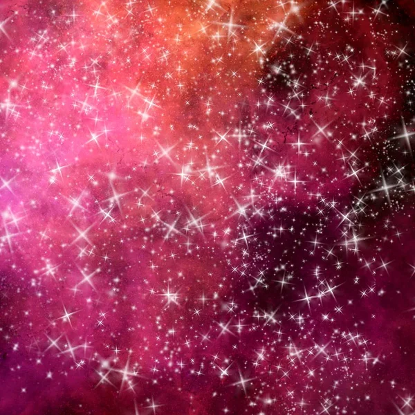 銀河宇宙星雲背景イラスト壁紙テクスチャ4 7つ星 — ストック写真
