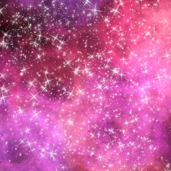 銀河宇宙星雲背景イラスト壁紙テクスチャ6 4つ星 — ストック写真