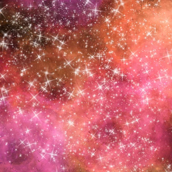 銀河宇宙星雲背景イラスト壁紙テクスチャ6 5つ星 — ストック写真