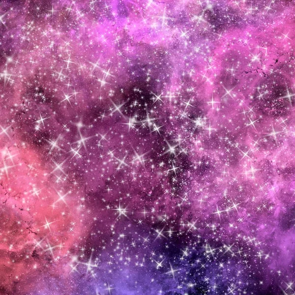Galaxy Space Nebula Ilustrație Fundal Imagini Fundal Textura Stele — Fotografie, imagine de stoc