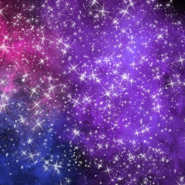 Galaxis Raum Nebel Hintergrundillustration Tapete Textur Sterne — Stockfoto