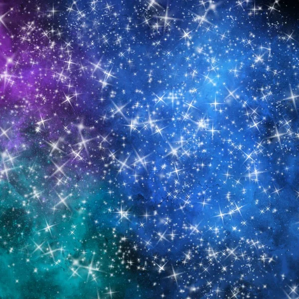 Галактика Космическая Туманность Фон Иллюстрация Обои Текстура Звезд — стоковое фото