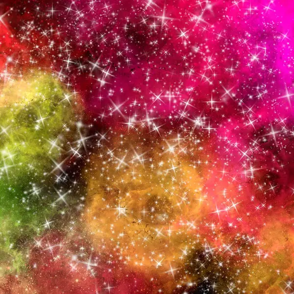 Галактика Космическая Туманность Фон Иллюстрация Обои Текстура Звезд — стоковое фото