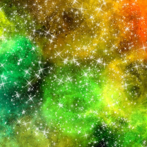 銀河宇宙星雲背景イラスト壁紙テクスチャ10 7つ星 — ストック写真