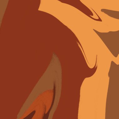 Cadılar Bayramı Sıvı Girdabı 35 Arkaplan Resimli Duvar Kağıdı Dokuması Kahverengi Turuncu