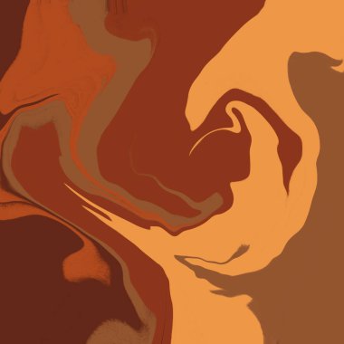 Cadılar Bayramı Sıvı Girdabı 48 Arkaplan Resimli Duvar Kağıdı Dokuması Kahverengi Turuncu